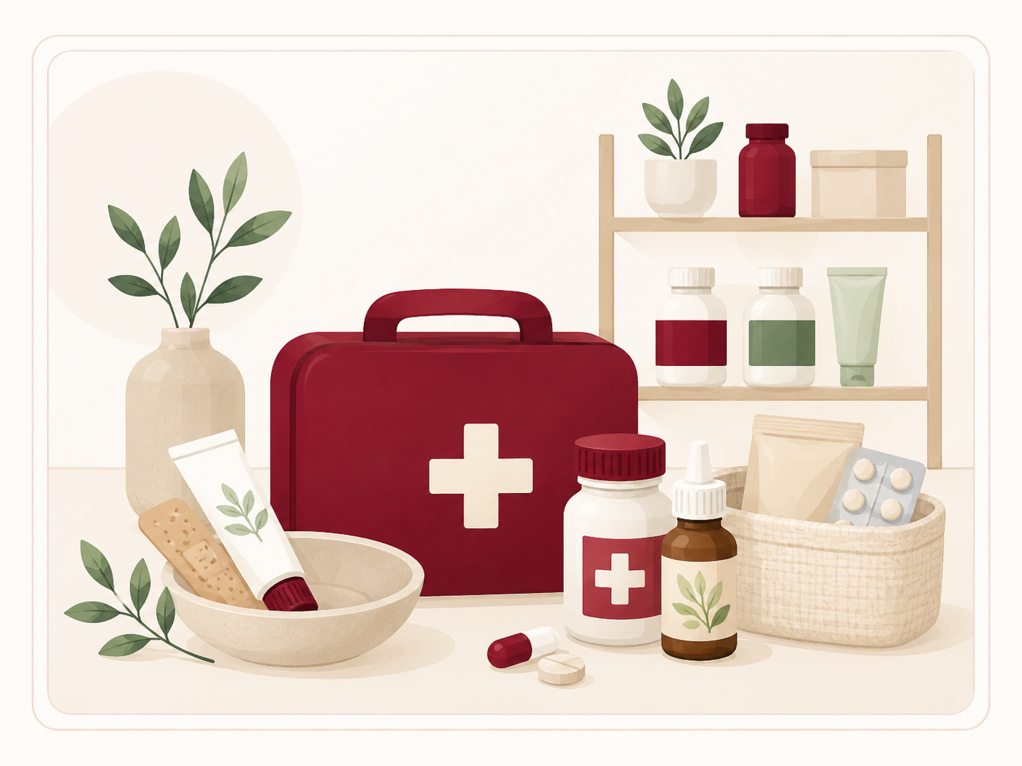 Grafische Illustration Apotheke