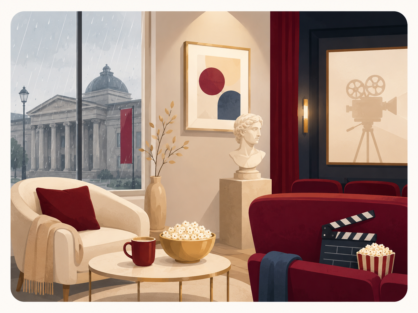 Grafische Illustration Schlechtwetter-Tipps