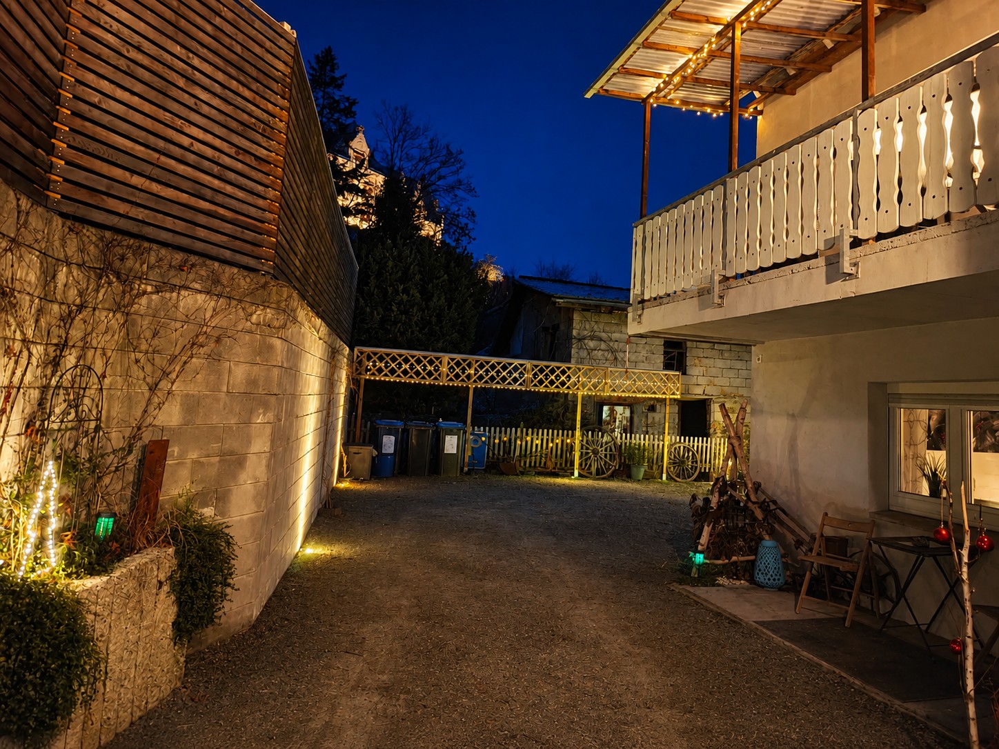 Innenhof am Abend